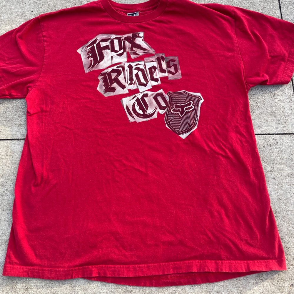 Vintage Fox Riders Red Graphic Tee